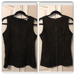 Banana Republic Back Zip Sheath Top